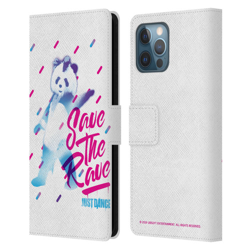 Just Dance Artwork Compositions Save The Rave Leather Book Wallet Case Cover For Apple iPhone 12 Pro Max