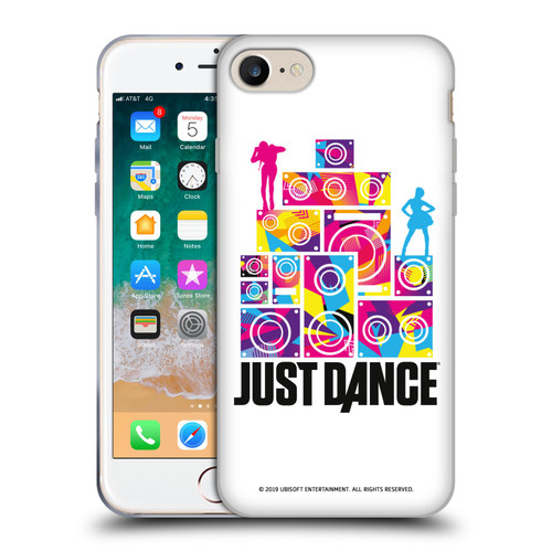 Just Dance Artwork Compositions Silhouette 5 Soft Gel Case for Apple iPhone 7 / 8 / SE 2020 & 2022