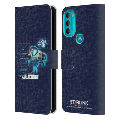Starlink Battle for Atlas Character Art Judge 2 Leather Book Wallet Case Cover For Motorola Moto G71 5G