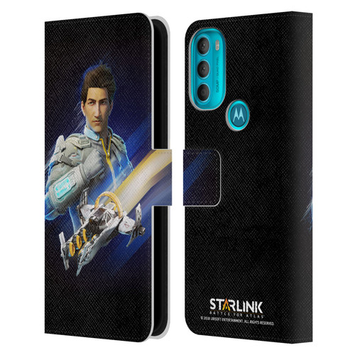 Starlink Battle for Atlas Character Art Mason Arana Leather Book Wallet Case Cover For Motorola Moto G71 5G