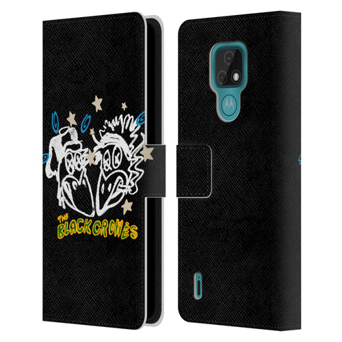 The Black Crowes Graphics Heads Leather Book Wallet Case Cover For Motorola Moto E7