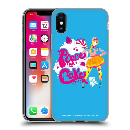 Just Dance Artwork Compositions Piece Of Cake Soft Gel Case for Apple iPhone X / iPhone XS