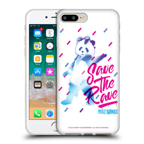 Just Dance Artwork Compositions Save The Rave Soft Gel Case for Apple iPhone 7 Plus / iPhone 8 Plus