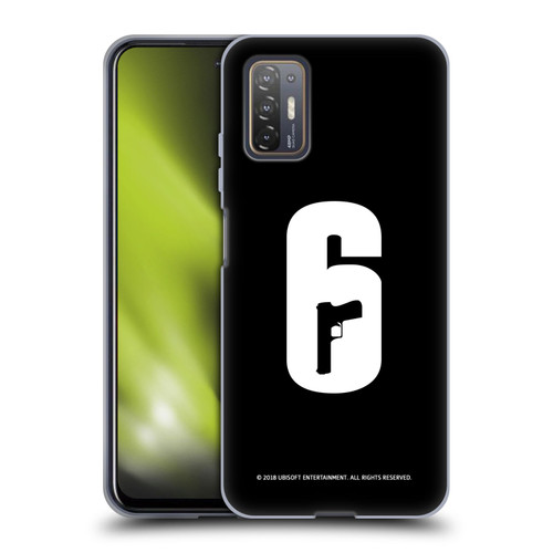 Tom Clancy's Rainbow Six Siege Logos Black And White Soft Gel Case for HTC Desire 21 Pro 5G