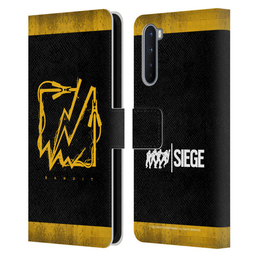 Tom Clancy's Rainbow Six Siege Icons Bandit Leather Book Wallet Case Cover For OnePlus Nord 5G