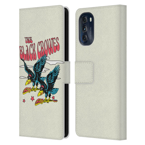 The Black Crowes Graphics Flying Guitars Leather Book Wallet Case Cover For Motorola Moto G (2022)