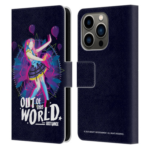 Just Dance Artwork Compositions Out Of This World Leather Book Wallet Case Cover For Apple iPhone 14 Pro