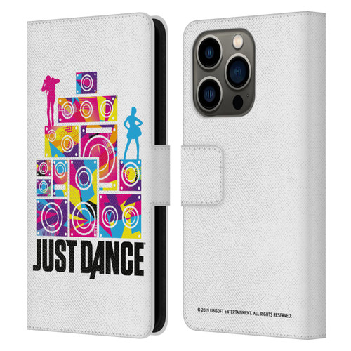 Just Dance Artwork Compositions Silhouette 4 Leather Book Wallet Case Cover For Apple iPhone 14 Pro