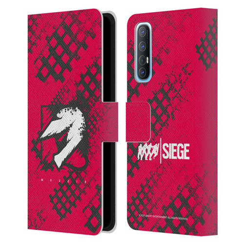 Tom Clancy's Rainbow Six Siege Icons Mozzie Leather Book Wallet Case Cover For OPPO Find X2 Neo 5G