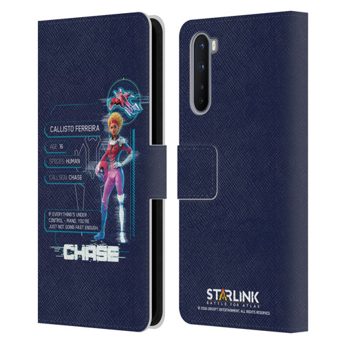 Starlink Battle for Atlas Character Art Chase Leather Book Wallet Case Cover For OnePlus Nord 5G