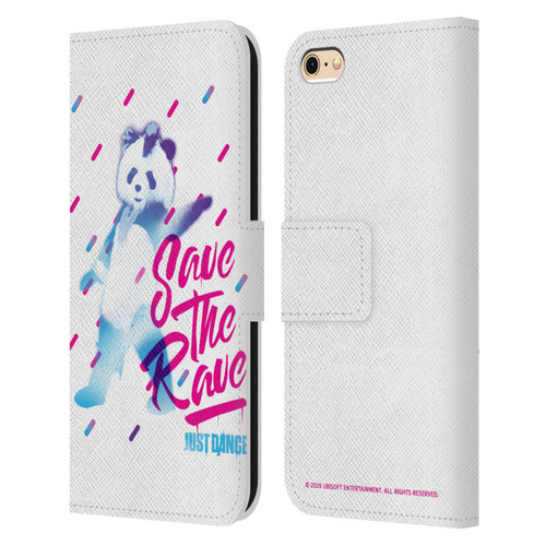 Just Dance Artwork Compositions Save The Rave Leather Book Wallet Case Cover For Apple iPhone 6 / iPhone 6s