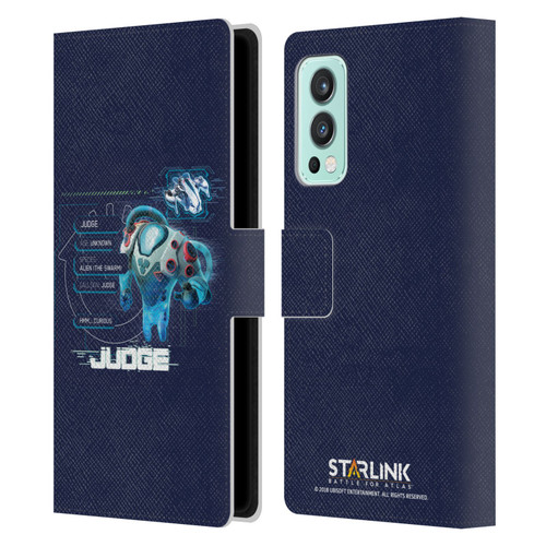 Starlink Battle for Atlas Character Art Judge 2 Leather Book Wallet Case Cover For OnePlus Nord 2 5G