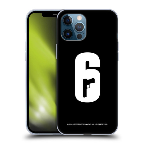 Tom Clancy's Rainbow Six Siege Logos Black And White Soft Gel Case for Apple iPhone 12 Pro Max