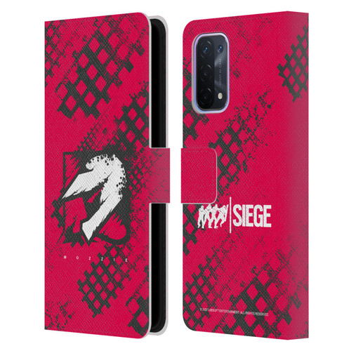 Tom Clancy's Rainbow Six Siege Icons Mozzie Leather Book Wallet Case Cover For OPPO A54 5G