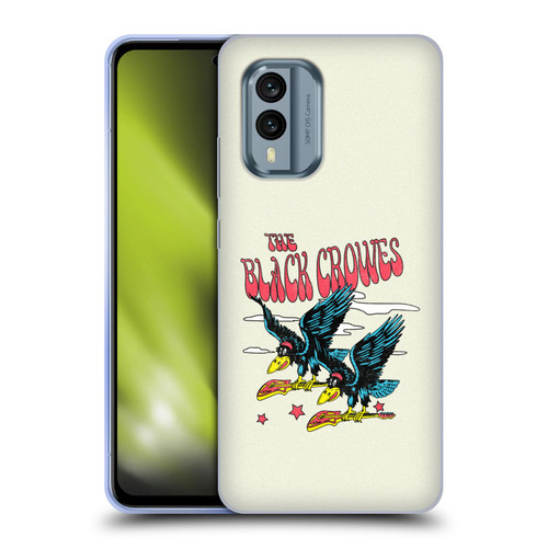 The Black Crowes Graphics Flying Guitars Soft Gel Case for Nokia X30