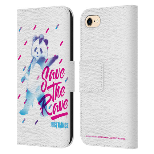Just Dance Artwork Compositions Save The Rave Leather Book Wallet Case Cover For Apple iPhone 7 / 8 / SE 2020 & 2022
