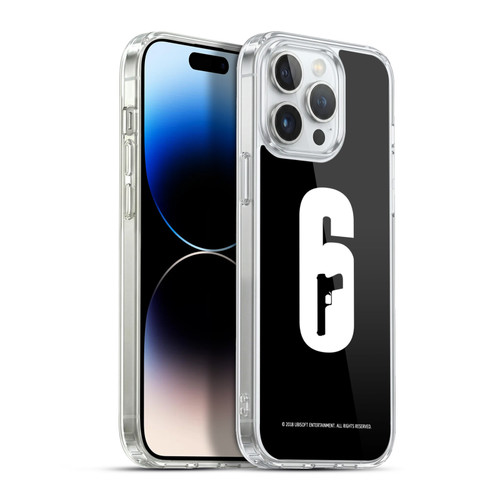Tom Clancy's Rainbow Six Siege Logos Black And White Soft Gel Case for Apple iPhone 13 Pro Max & MagSafe