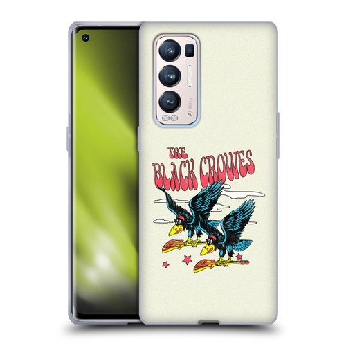 The Black Crowes Graphics Flying Guitars Soft Gel Case for OPPO Find X3 Neo / Reno5 Pro+ 5G