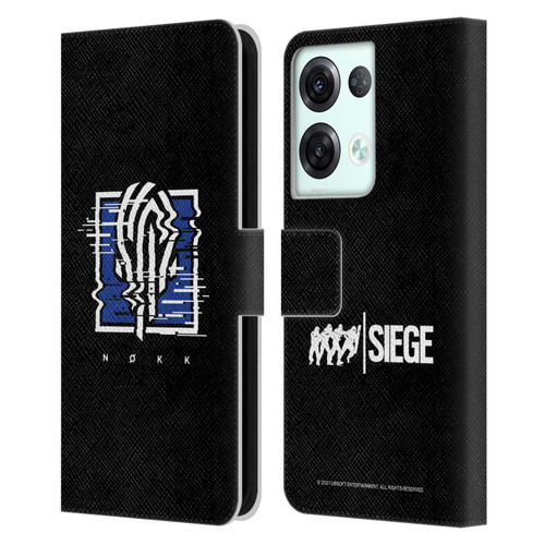 Tom Clancy's Rainbow Six Siege Icons Nokk Leather Book Wallet Case Cover For OPPO Reno8 Pro