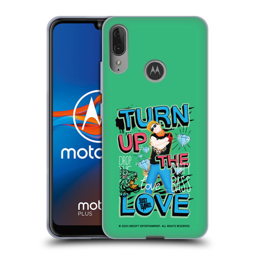 Just Dance Artwork Compositions Drop The Beat Soft Gel Case for Motorola Moto E6 Plus