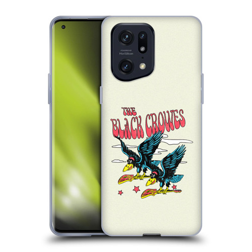 The Black Crowes Graphics Flying Guitars Soft Gel Case for OPPO Find X5 Pro