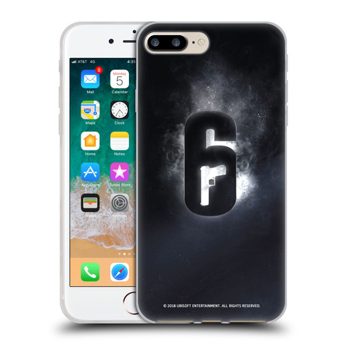 Tom Clancy's Rainbow Six Siege Logos Glow Soft Gel Case for Apple iPhone 7 Plus / iPhone 8 Plus