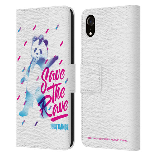 Just Dance Artwork Compositions Save The Rave Leather Book Wallet Case Cover For Apple iPhone XR