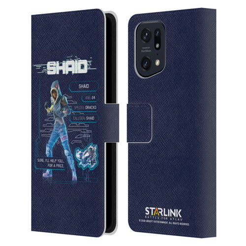 Starlink Battle for Atlas Character Art Shaid 2 Leather Book Wallet Case Cover For OPPO Find X5