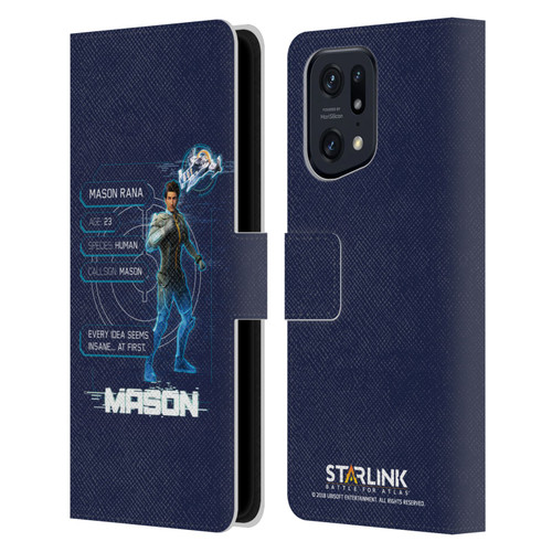 Starlink Battle for Atlas Character Art Mason Leather Book Wallet Case Cover For OPPO Find X5 Pro