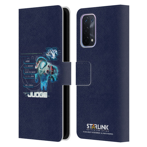 Starlink Battle for Atlas Character Art Judge 2 Leather Book Wallet Case Cover For OPPO A54 5G