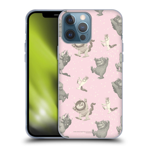 Where the Wild Things Are Literary Graphics Pink Pattern Soft Gel Case for Apple iPhone 13 Pro Max