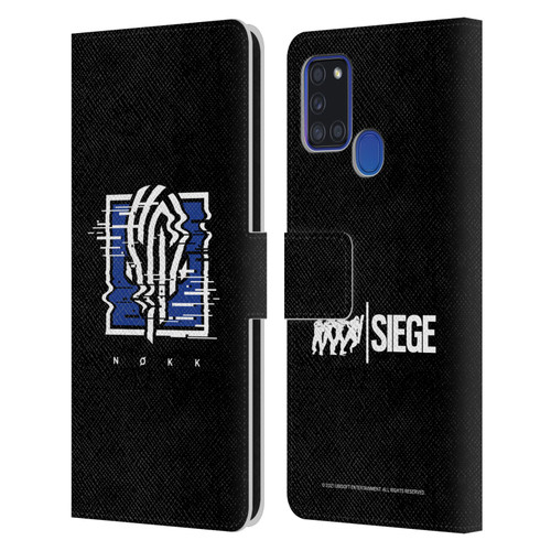 Tom Clancy's Rainbow Six Siege Icons Nokk Leather Book Wallet Case Cover For Samsung Galaxy A21s (2020)