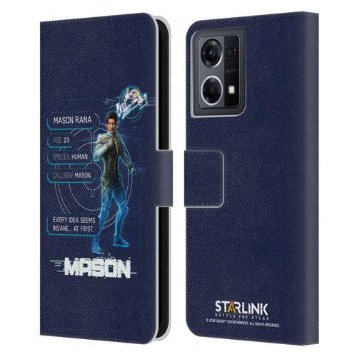 Starlink Battle for Atlas Character Art Mason Leather Book Wallet Case Cover For OPPO Reno8 4G