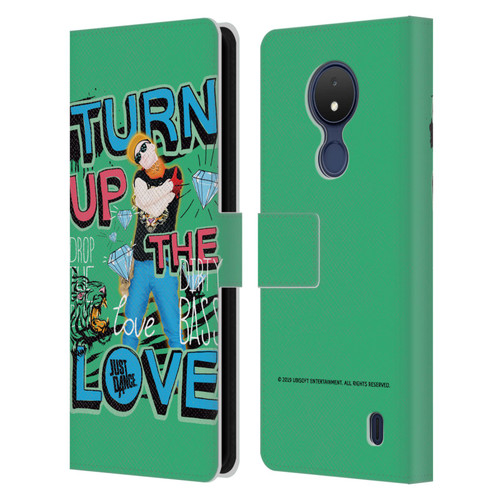 Just Dance Artwork Compositions Drop The Beat Leather Book Wallet Case Cover For Nokia C21