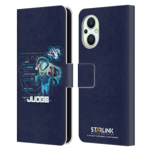 Starlink Battle for Atlas Character Art Judge 2 Leather Book Wallet Case Cover For OPPO Reno8 Lite