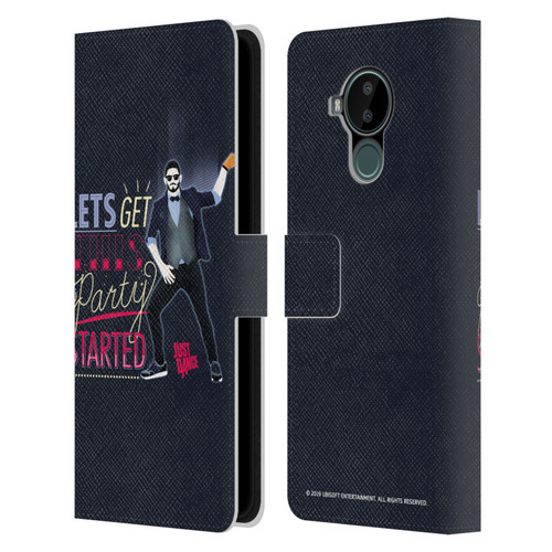 Just Dance Artwork Compositions Party Started Leather Book Wallet Case Cover For Nokia C30