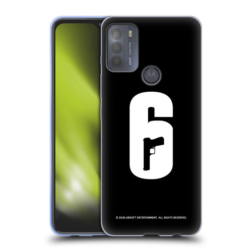 Tom Clancy's Rainbow Six Siege Logos Black And White Soft Gel Case for Motorola Moto G50