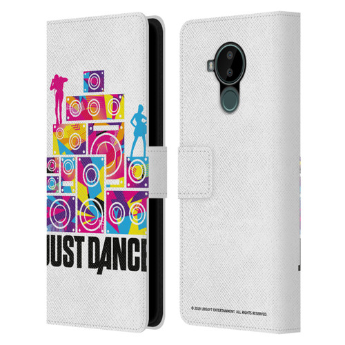 Just Dance Artwork Compositions Silhouette 4 Leather Book Wallet Case Cover For Nokia C30
