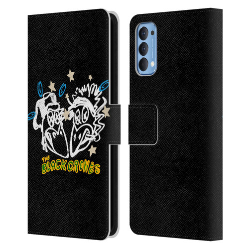 The Black Crowes Graphics Heads Leather Book Wallet Case Cover For OPPO Reno 4 5G