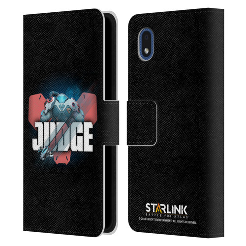 Starlink Battle for Atlas Character Art Judge Leather Book Wallet Case Cover For Samsung Galaxy A01 Core (2020)