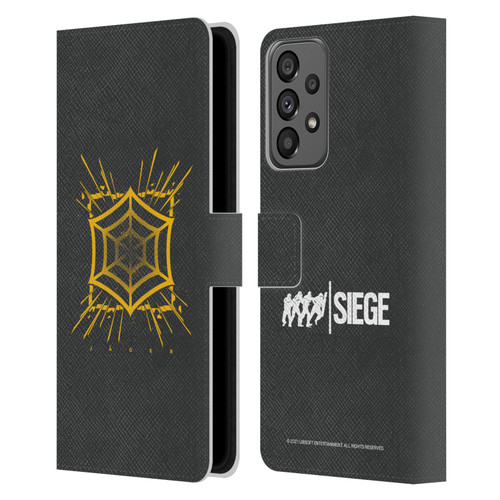 Tom Clancy's Rainbow Six Siege Icons Jager Leather Book Wallet Case Cover For Samsung Galaxy A73 5G (2022)