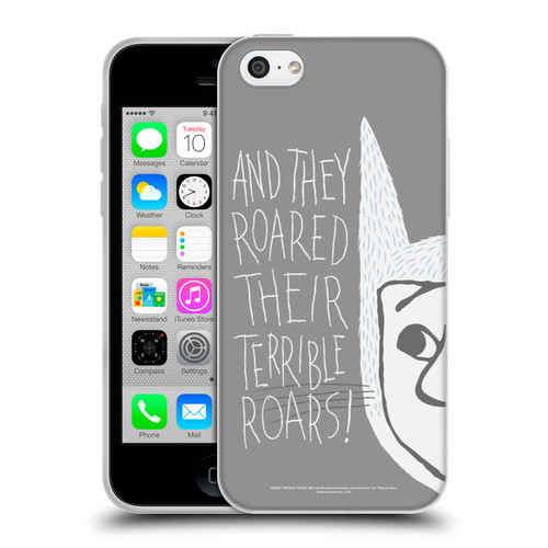 Where the Wild Things Are Literary Graphics Terrible Roars Soft Gel Case for Apple iPhone 5c