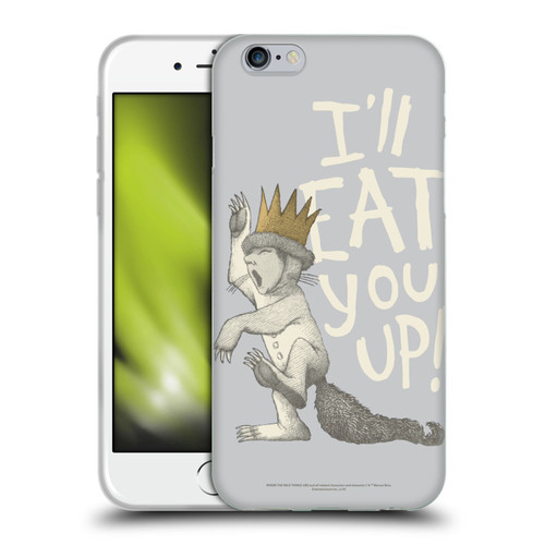Where the Wild Things Are Literary Graphics Eat You Up Soft Gel Case for Apple iPhone 6 / iPhone 6s