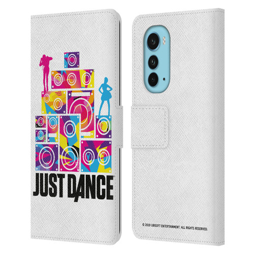 Just Dance Artwork Compositions Silhouette 4 Leather Book Wallet Case Cover For Motorola Edge (2022)