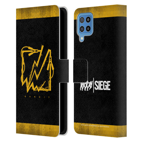 Tom Clancy's Rainbow Six Siege Icons Bandit Leather Book Wallet Case Cover For Samsung Galaxy F22 (2021)