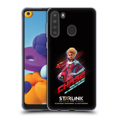 Starlink Battle for Atlas Character Art Calisto Chase Da Silva Soft Gel Case for Samsung Galaxy A21 (2020)