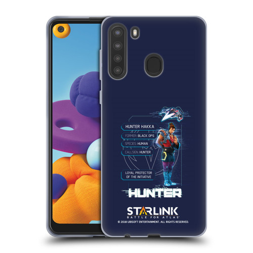 Starlink Battle for Atlas Character Art Hunter Soft Gel Case for Samsung Galaxy A21 (2020)