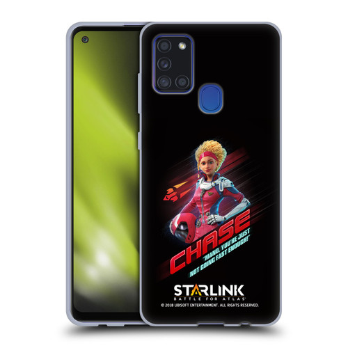 Starlink Battle for Atlas Character Art Calisto Chase Da Silva Soft Gel Case for Samsung Galaxy A21s (2020)