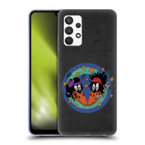 The Black Crowes Graphics Distressed Soft Gel Case for Samsung Galaxy A32 (2021)