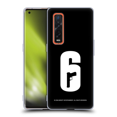 Tom Clancy's Rainbow Six Siege Logos Black And White Soft Gel Case for OPPO Find X2 Pro 5G